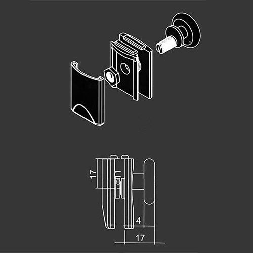 Horní pojezdové kolečko M16horn 